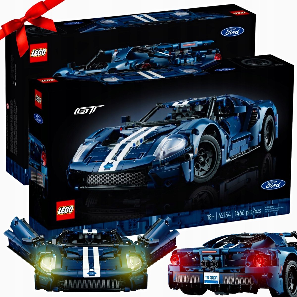 ZESTAW KLOCKÓW LEGO TECHNIC FORD GT SAMOCHÓD MODEL AUTO KLOCKI XXL NA PREZENT auta sportowe samochody dla chłopca dorosłych