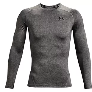 Under Armour Koszulka HG Armour Comp LS-GRY - XXL 1361524-090_XXL - Koszulki męskie - miniaturka - grafika 1