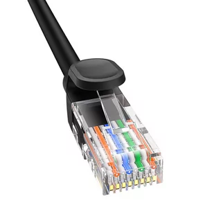 Kabel sieciowy Baseus Ethernet CAT5, 5m (czarny) - Kable miedziane - miniaturka - grafika 4