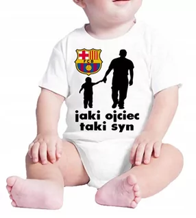 Body dla niemowląt - 2037 BODY DZIECIĘCE FC BARCELONA JAKI OJCIEC 74 - grafika 1