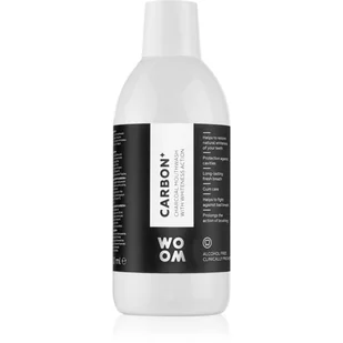 WOOM WOOM CARBON + 500ml - płyn wybielający zęby z aktywnym węglem - Płyny do płukania jamy ustnej - miniaturka - grafika 1