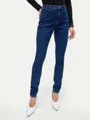 Spodnie damskie - Vero Moda Jeansy Elly 10310613 Granatowy Skinny Fit - miniaturka - grafika 1
