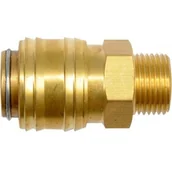 Akcesoria pneumatyczne - YATO Szybkozłącze gwint 3/8 zewnętrzny mosiądz - YT-24095 - miniaturka - grafika 1