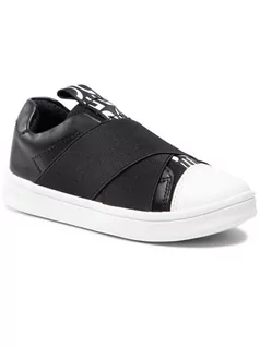 Buty dla dziewczynek - Geox Sneakersy J Djrock G. F J154MF 000BC C9999 S Czarny - grafika 1