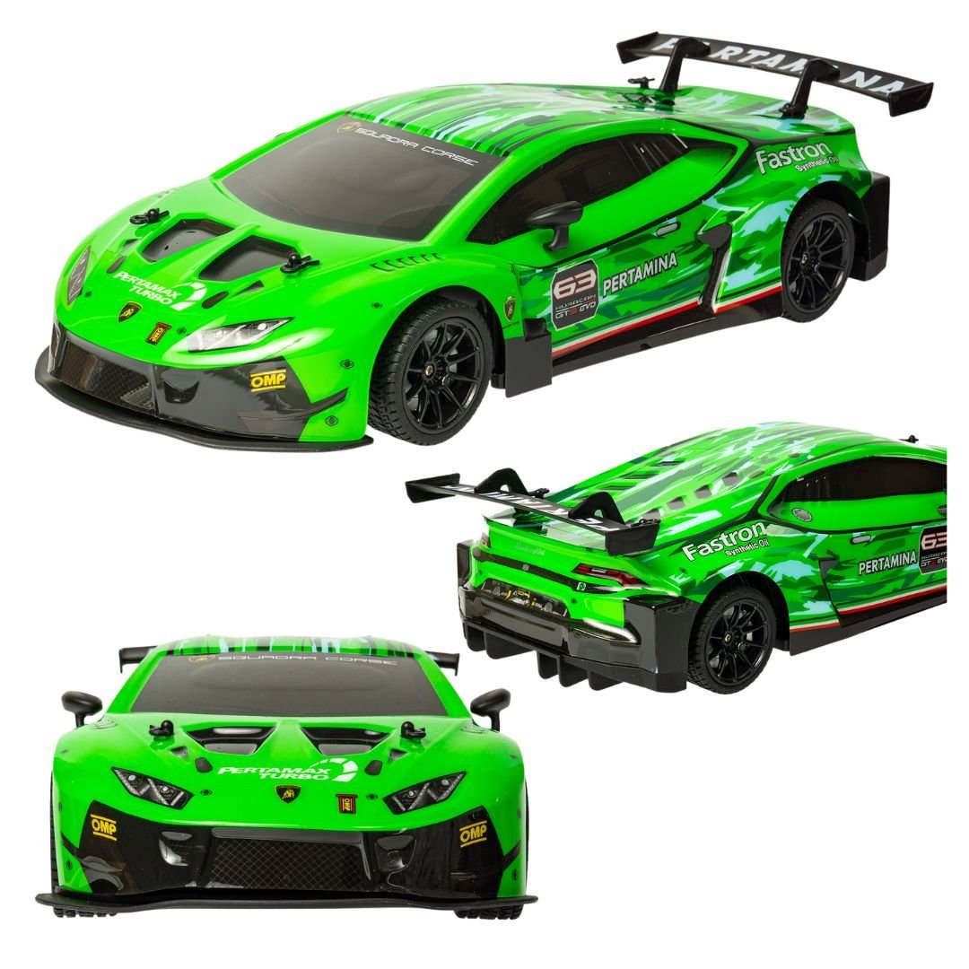Zdalnie sterowany samochód RC Lamborghini Huracán GT3 1:16 zielony