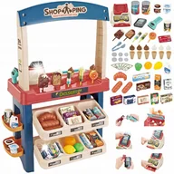 Zabawy w naśladowanie dorosłych - SKLEP SUPERMARKET DLA DZIECI STRAGAN KASA LODY DŹWIĘKI + 55 AKC. MATADI - miniaturka - grafika 1
