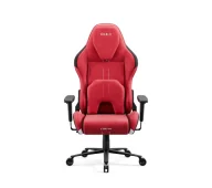 Fotele gamingowe - Diablo Chairs X.One Prime Normal Size Bloody Mary Gamingowy Do 140kg Tkanina Czerwony - miniaturka - grafika 1