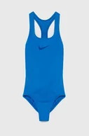 Stroje kąpielowe dla dziewczynek - Nike Kids jednoczęściowy strój kąpielowy dziecięcy kolor niebieski - miniaturka - grafika 1