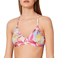 Koszulki i topy damskie - Hurley Damski top bikini W Palm Paradise Adj biały Pale Ivory l HT1008 - miniaturka - grafika 1