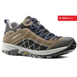 Alpina Trekkingi Tropez 623C-1K Brązowy - Buty trekkingowe męskie - miniaturka - grafika 1