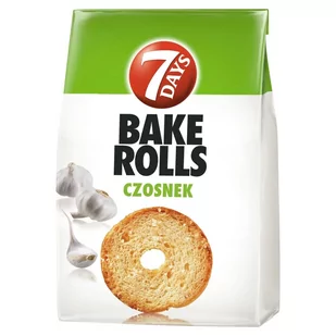 7 Days Bake Rolls Chrupki chlebowe z czosnkiem suszonym 150 g - Chrupki - miniaturka - grafika 1