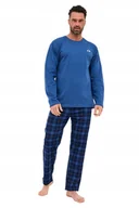 Piżamy damskie - CORNETTE PIŻAMA MĘSKA DR 124/306 DENALI 2 XXL JEANS - miniaturka - grafika 1
