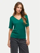 Swetry damskie - Vila Sweter Wennie 14100578 Zielony Regular Fit - miniaturka - grafika 1