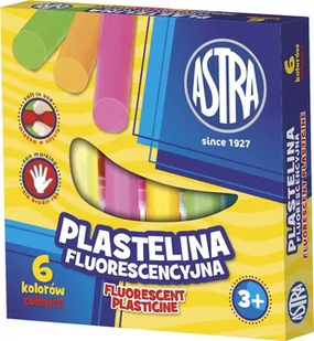 Astra Plastelina fluorescencyjna 6 kolorów - Masy plastyczne - miniaturka - grafika 1