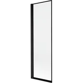 Parawany nawannowe - Mexen Mist parawan nawannowy 1-skrzydłowy lewy 60 x 150 cm, czarna ramka, czarny - 8A9-060-001-70-70-L - miniaturka - grafika 1