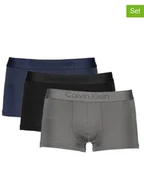Majtki męskie - CALVIN KLEIN UNDERWEAR Bokserki (3 pary) w kolorze czarnym, szarym i granatowym - miniaturka - grafika 1