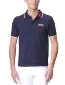 Koszulki męskie - Lonsdale Męska koszulka polo Lion, niebieski/czerwony/biały, M - miniaturka - grafika 1