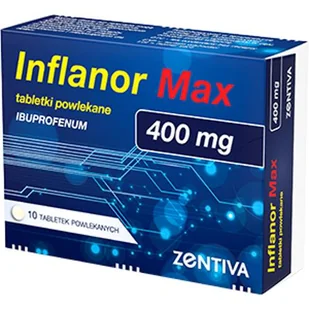 Inflanor Max 400 mg x 10 tabl - Przeziębienie i grypa - miniaturka - grafika 1