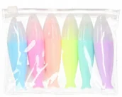 Flamastry - Zakreślacz pastalowy ryby 6 kolorów - miniaturka - grafika 1