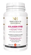 Włosy, skóra, paznokcie - NOBLE HEALTH Noble health Kolagen rybi + Keratyna x 60 kaps - miniaturka - grafika 1