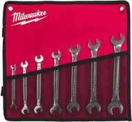 Klucze i nasadki - Milwaukee MILWAUKEE KLUCZ DWUSTRONNIE PŁASKI ZESTAW 7szt. - miniaturka - grafika 1