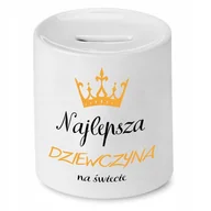 Skarbonki - SKARBONKA DLA DZIEWCZYNY NAJLEPSZA NA ŚWIECIE z Nadrukiem ze Zdjęciem - miniaturka - grafika 1