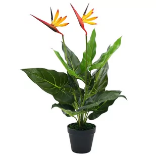 vidaXL Sztuczna strelicja królewska (rajski ptak), 55 cm - Sztuczne kwiaty - miniaturka - grafika 1