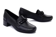 Mokasyny damskie - RIEKER 41660-00 black, półbuty/mokasyny damskie - Rieker - miniaturka - grafika 1