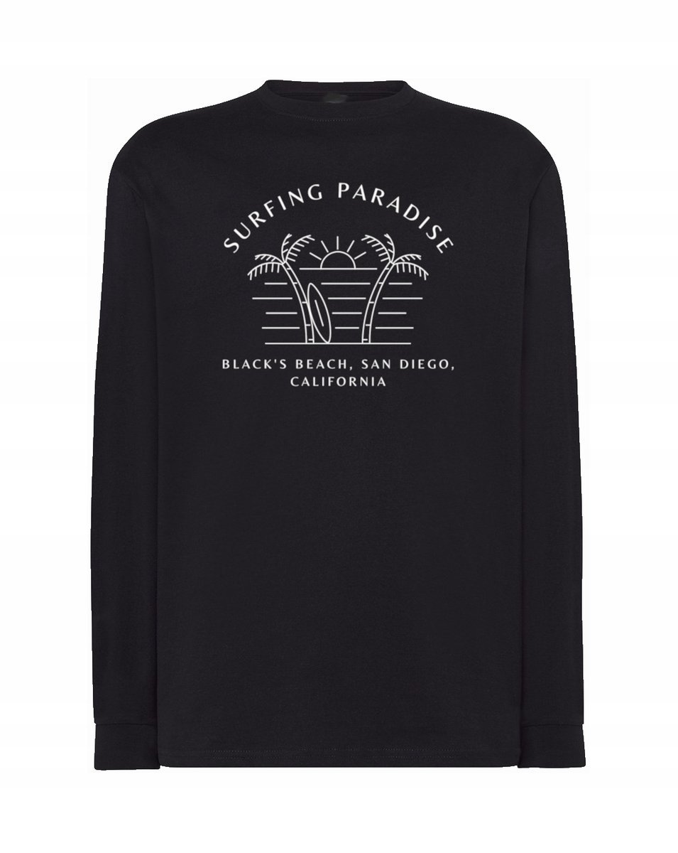 Longsleeve WAKACYJNY nadruk SURFOWANIE r.L