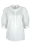 Bluzki damskie - Bluzka damska Tommy Hilfiger Crafted Cotton Henley bawełniana-XXS - miniaturka - grafika 1