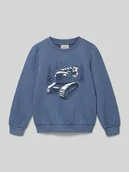 Swetry dla chłopców - Sweter o kroju regular fit z mieszanki bawełny - miniaturka - grafika 1