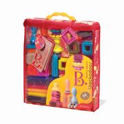 Klocki - B.Toys Bristle Block Stackadoos klocki jeżyki w torbie BX1039Z - miniaturka - grafika 1