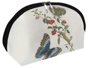 Kosmetyczki, organizery i kuferki - Kosmetyczka Great Blue Butterflies and Red Fruits Maria Sibylla Merian - miniaturka - grafika 1