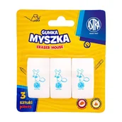 Gumki biurowe - Gumka Myszka Astra 3 Szt. - miniaturka - grafika 1
