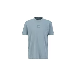 ALPHA INDUSTRIES Label T HC Koszulka męska, 134-greyblue, XS - Koszulki męskie - miniaturka - grafika 1