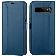 Etui i futerały do telefonów - Etui na telefon komórkowy Samsung Galaxy S10 Plus składane etui z klapką, niebieskie - miniaturka - grafika 1