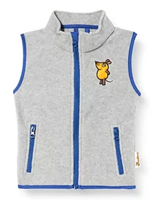 Playshoes Unisex dziecięca kurtka polarowa mysz, 37 – szary/melanż, 128 - Kurtki i płaszcze dla chłopców - miniaturka - grafika 1