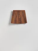 Spódnice - Reserved - Spódnica z imitacji zamszu - brązowy - miniaturka - grafika 1