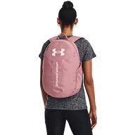 Plecaki - Damski plecak treningowy UNDER ARMOUR UA Hustle Lite Backpack - różowy - miniaturka - grafika 1
