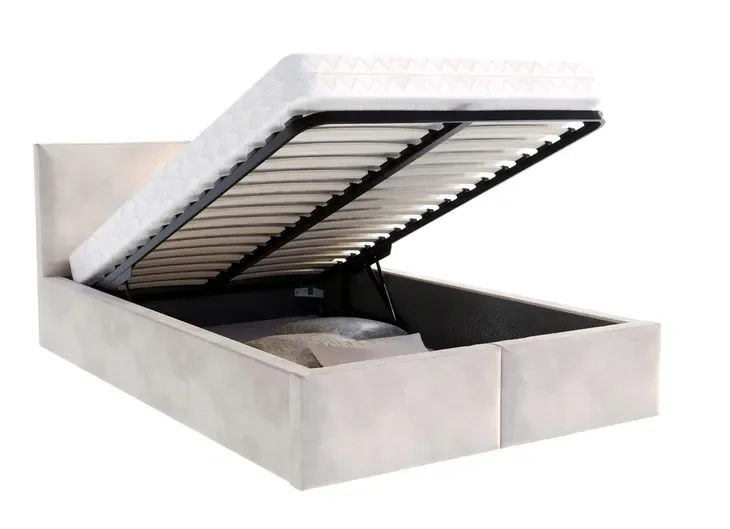 Łóżko 120x200 tapicerowane stelaż metalowy FRESIA