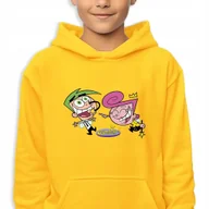 Bluzy dla dziewczynek - Bluza Dziecięca Z Kapturem Cosmo&Wanda Wróżkowie Chrzestni Wz-140 Cm (9-11) - miniaturka - grafika 1