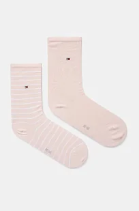 Tommy Hilfiger skarpetki 2-pack damskie kolor niebieski 100001494 - Skarpetki damskie - miniaturka - grafika 1
