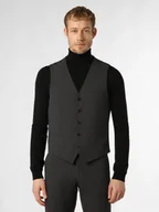 Kamizelki męskie - Finshley & Harding London Męska kamizelka modułowa Mężczyźni Slim Fit szary jednolity, 44 - miniaturka - grafika 1