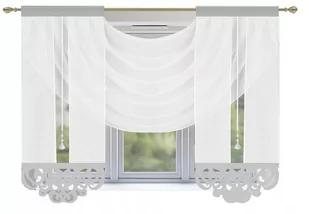Firana Brema 180x150 Woal Firanka, Ażur, Woda - Firany - miniaturka - grafika 1