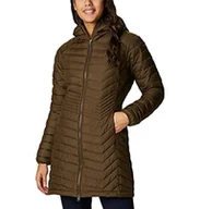 Kurtki damskie - Columbia Powder Lite Mid kurtka damska, zielona (Olive Green), XS 1748311 - miniaturka - grafika 1