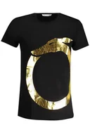 Koszulki męskie - T-SHIRT MĘSKI Z KRÓTKIM RĘKAWEM TRUSSARDI CZARNY - miniaturka - grafika 1