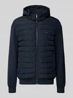 Kurtki damskie - Kurtka pikowana o kroju regular fit z odpinanym kapturem - miniaturka - grafika 1