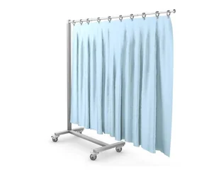 PT.3KO teleskopowy parawan lekarski mobilny ze stali kwasoodpornej - Meble i wyposażenie gabinetów medycznych PT.3KO teleskopowy parawan lekarski mobilny ze stali kwasoodpornej - Meble i wyposażenie gabinetów medycznych - miniaturka - grafika 1