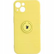 Etui i futerały do telefonów - Bizon Etui Case Silicone Ring iPhone 13 żółte BCSRIP13YW - miniaturka - grafika 1