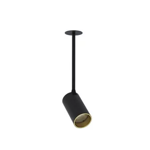 Nowodvorski Lampa 1 punktowa podtynkowa MONO SURFACE LONG S 10W GU10 czarny złoty 7680 - Lampy sufitowe - miniaturka - grafika 1